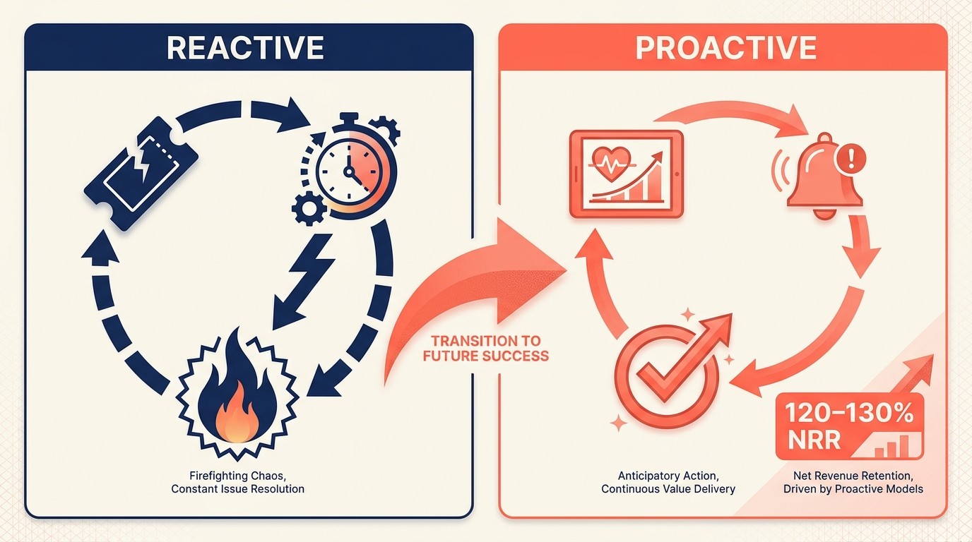 Perbandingan reactive vs proactive customer success