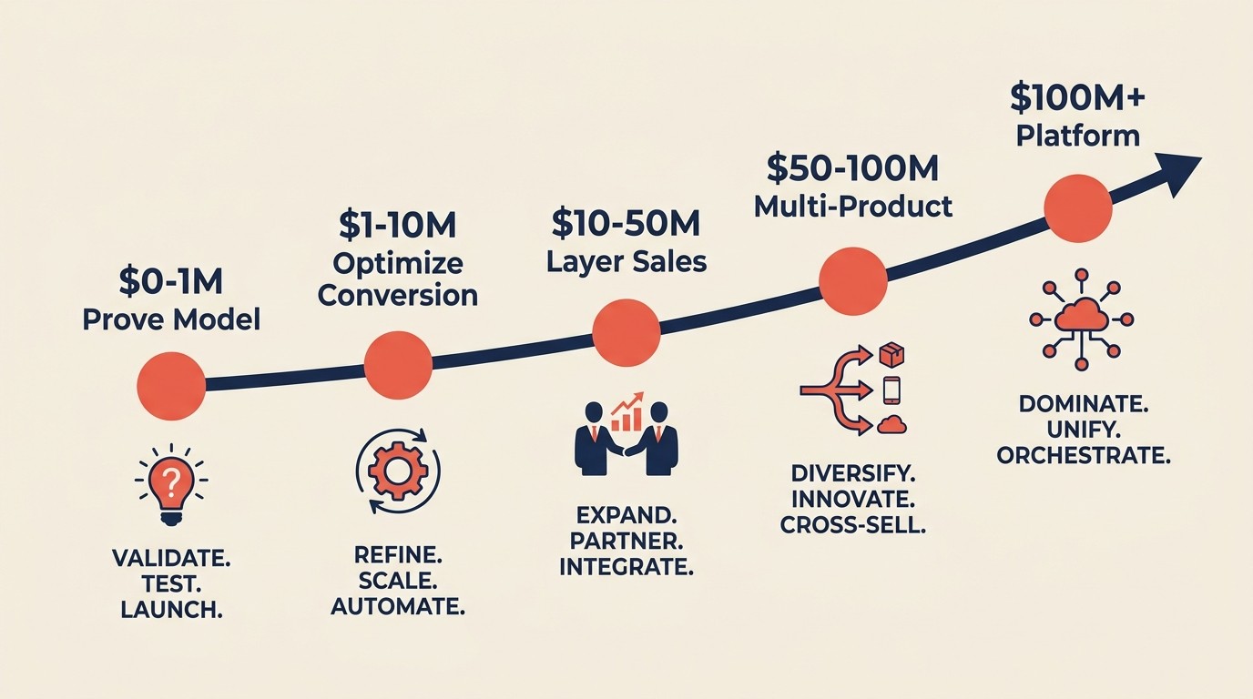 Tahap menskalakan product-led growth dari traksi ke 100M ARR