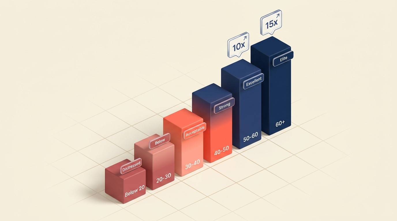 Benchmarks de optimización de la Rule of 40