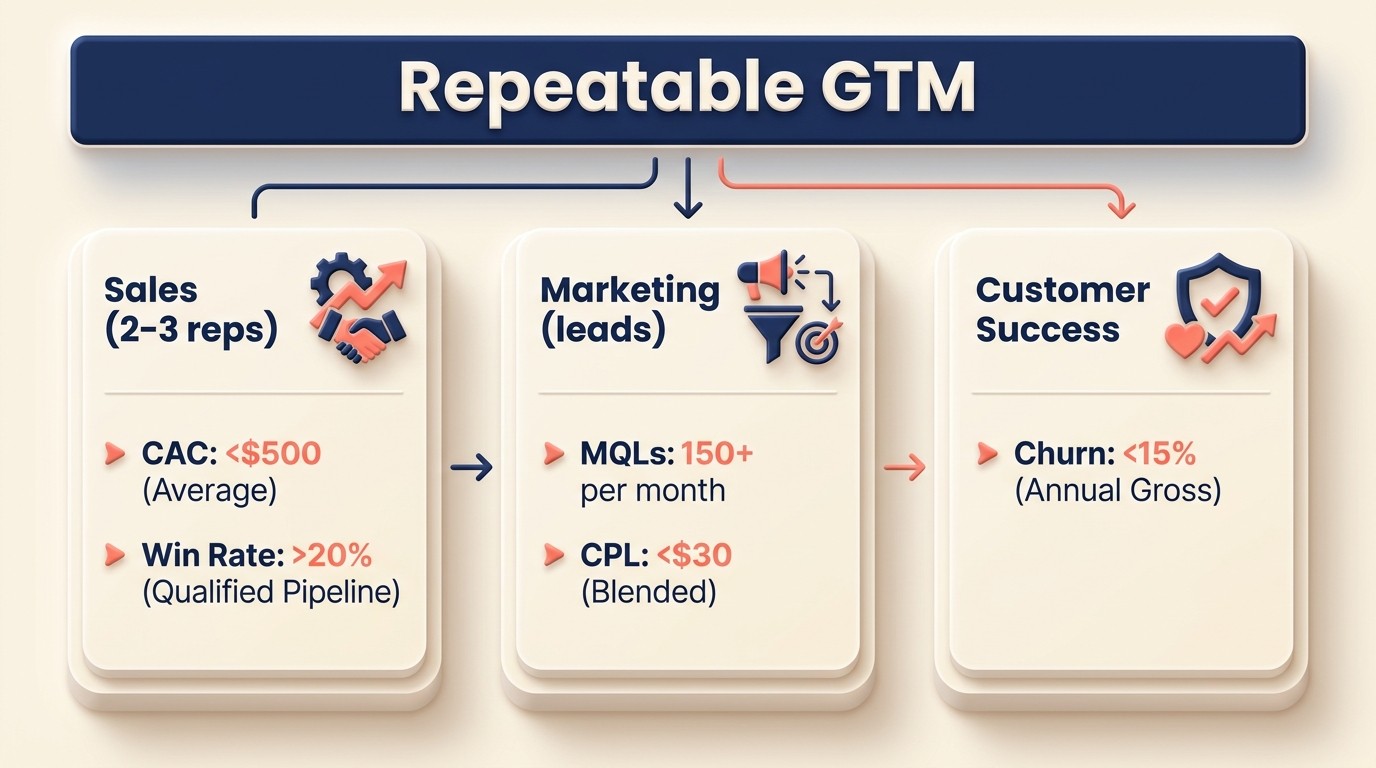 Estagios de crescimento SaaS gtm