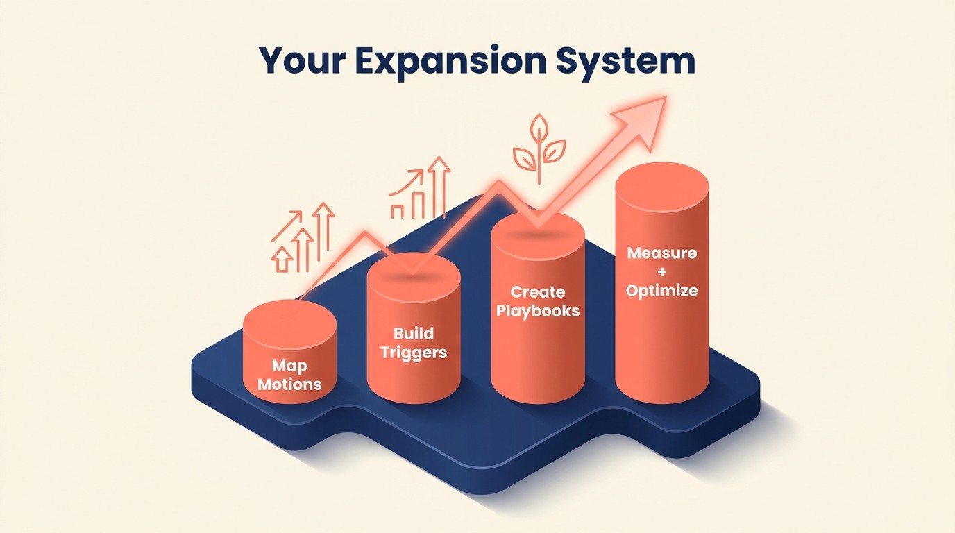 Blueprint para construir um sistema sistemático de motion de expansão com gatilhos, playbooks e ownership