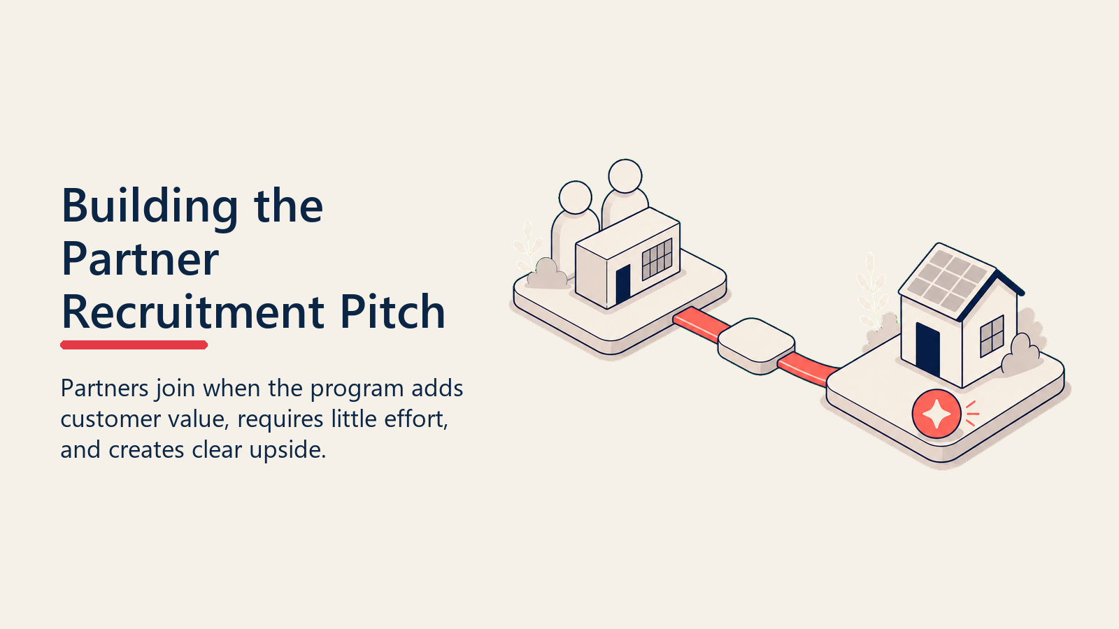 Building the Partner Recruitment Pitch shown as low-effort partner bridge