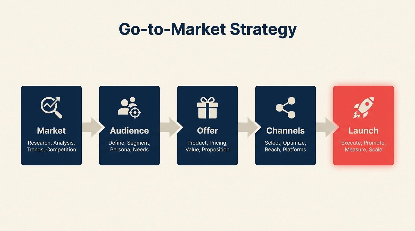 Ablauf des Go-to-Market-Strategie-Frameworks