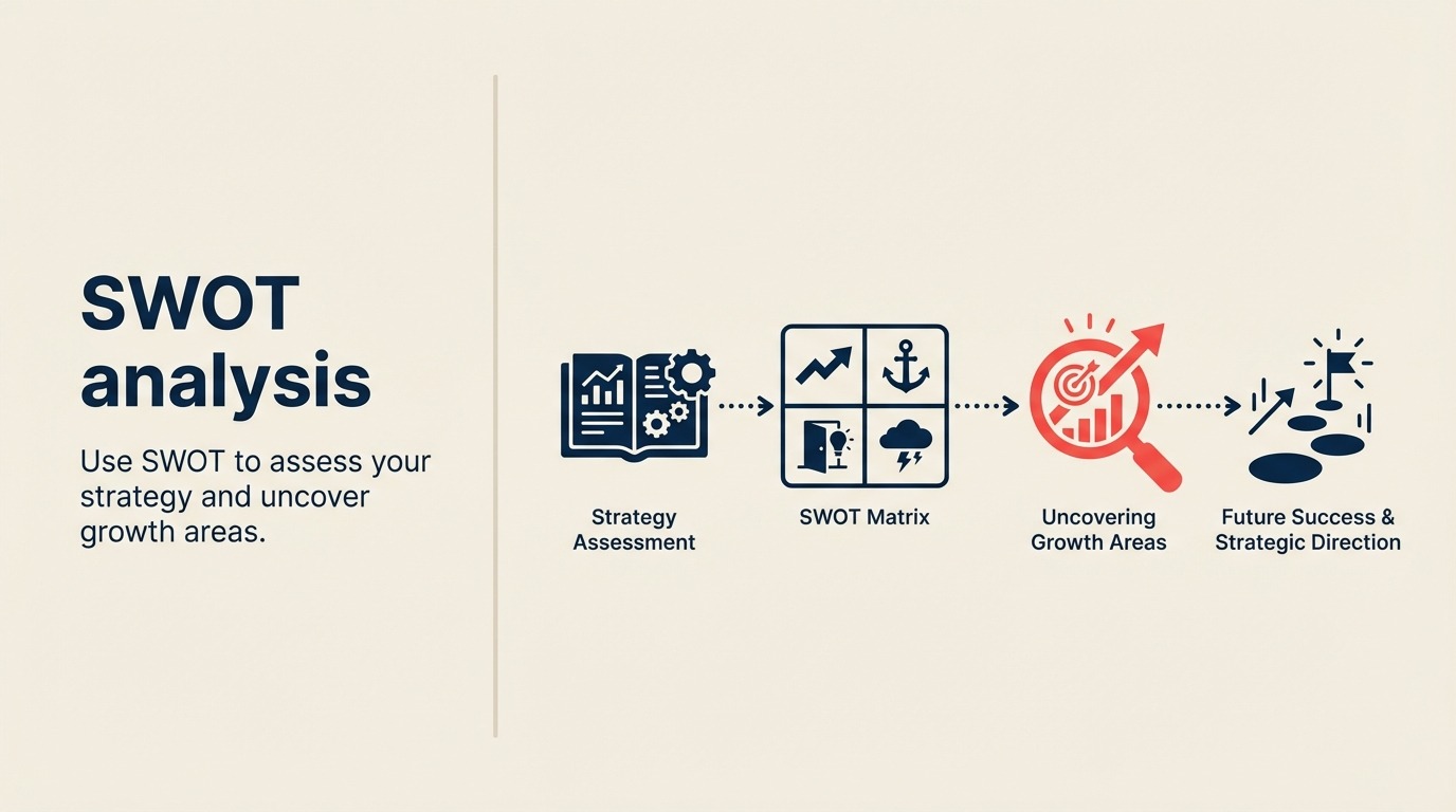 What Is SWOT Analysis? shown as recognizable four-quadrant SWOT matrix