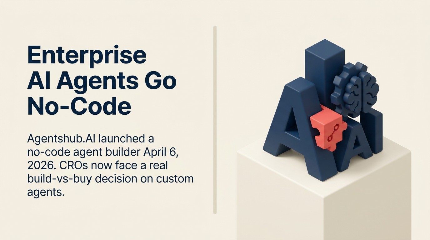 Agentshub.AI Just Made Enterprise AI Agents No-Code — What CROs Need to Decide in the Next 30 Days