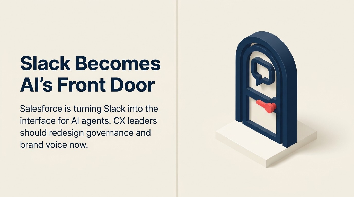 Slack Está Se Tornando a Porta da Frente para AI Agents: O Que Líderes de CX Devem Redesenhar Antes do Padrão Se Fixar