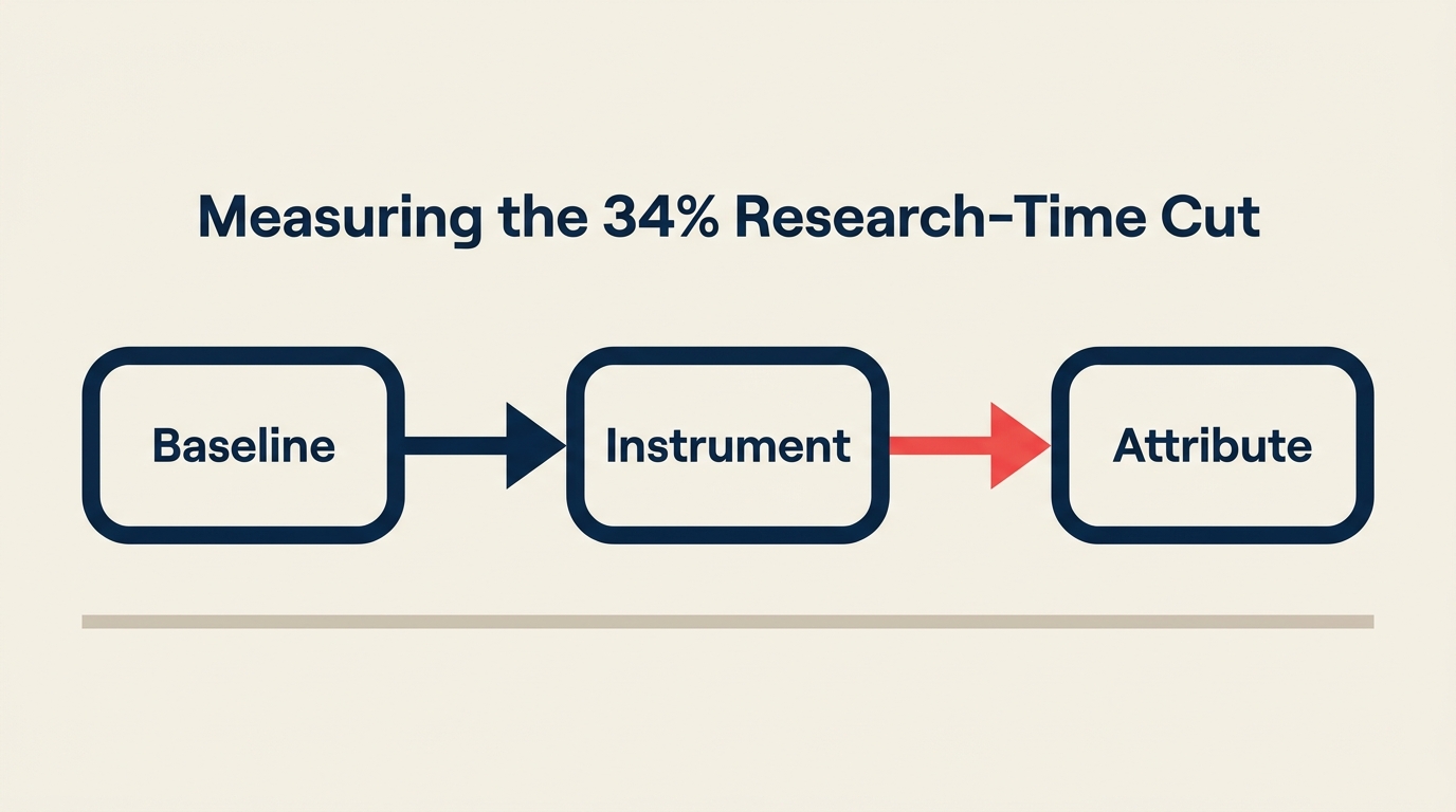Sales Ops measurement framework for the 34 percent research-time reduction