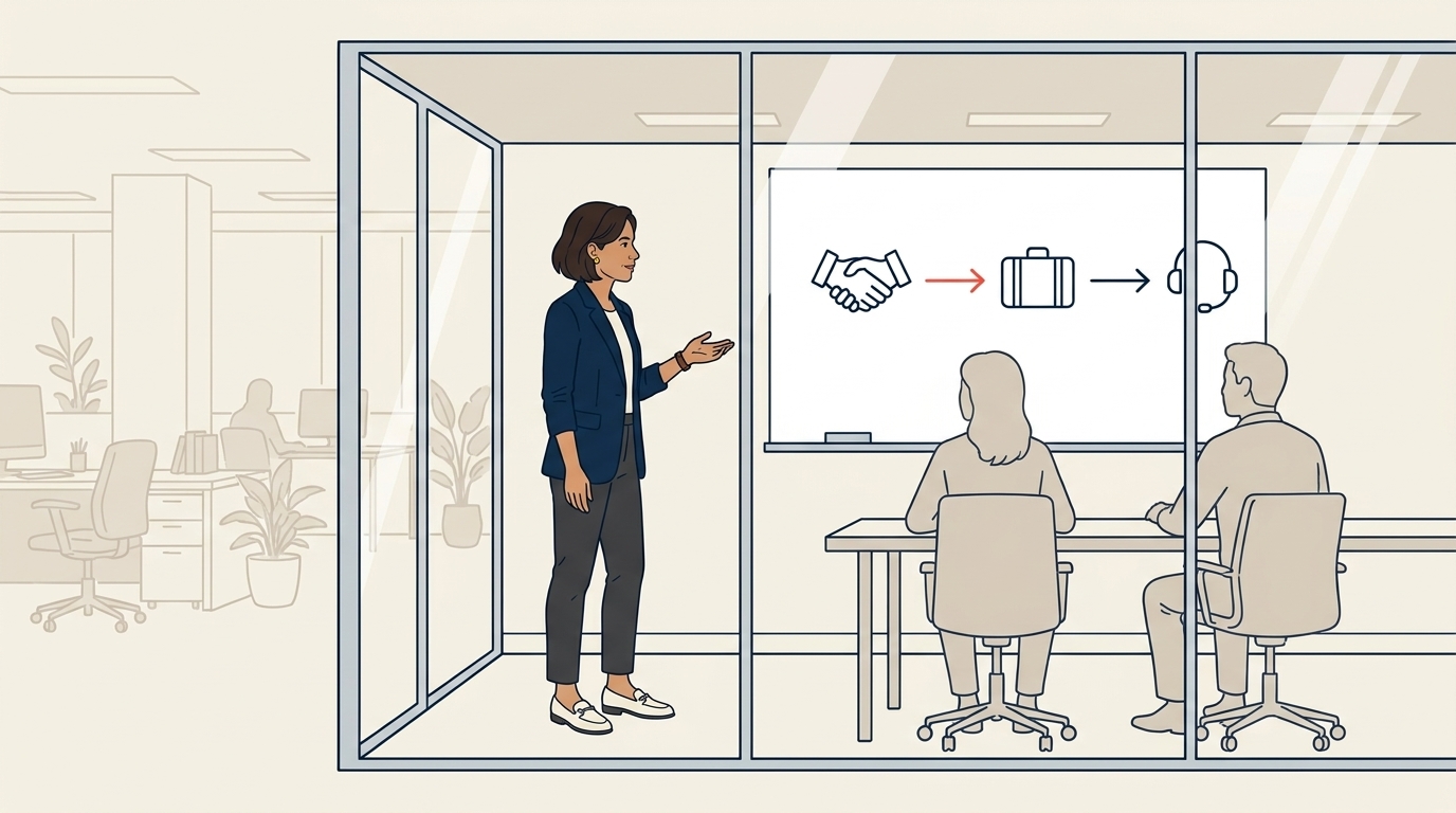 Multi-Department Handoffs: Sales, Fulfilment, Service