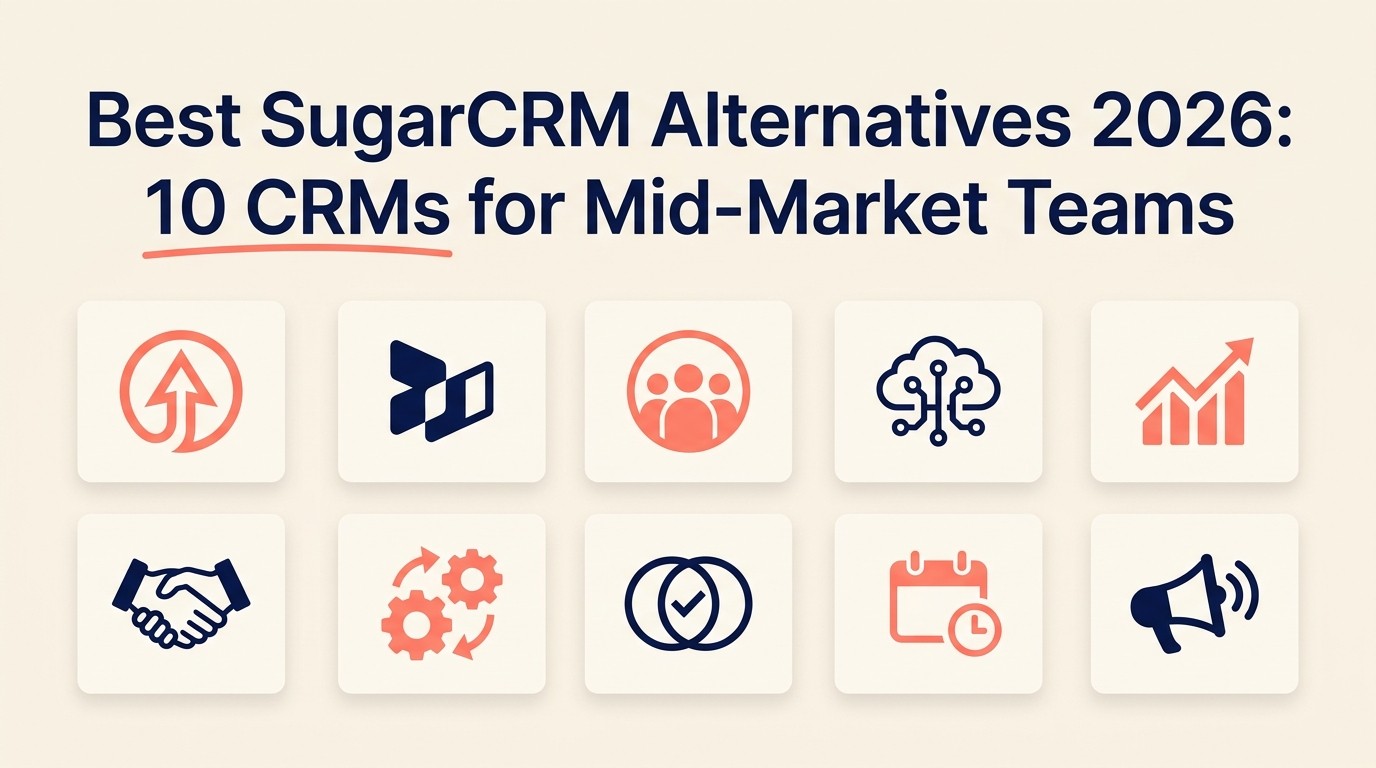 Best SugarCRM alternatives in 2026: 10 CRMs for mid-market teams that need flexibility