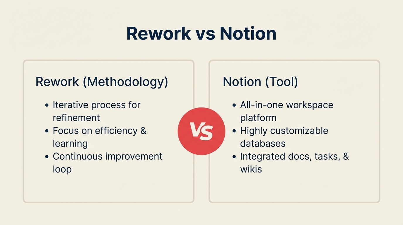 Rework vs Notion: Docs und Datenbanken vs Dedizierte Workflows für mittelgroße Teams in 2026